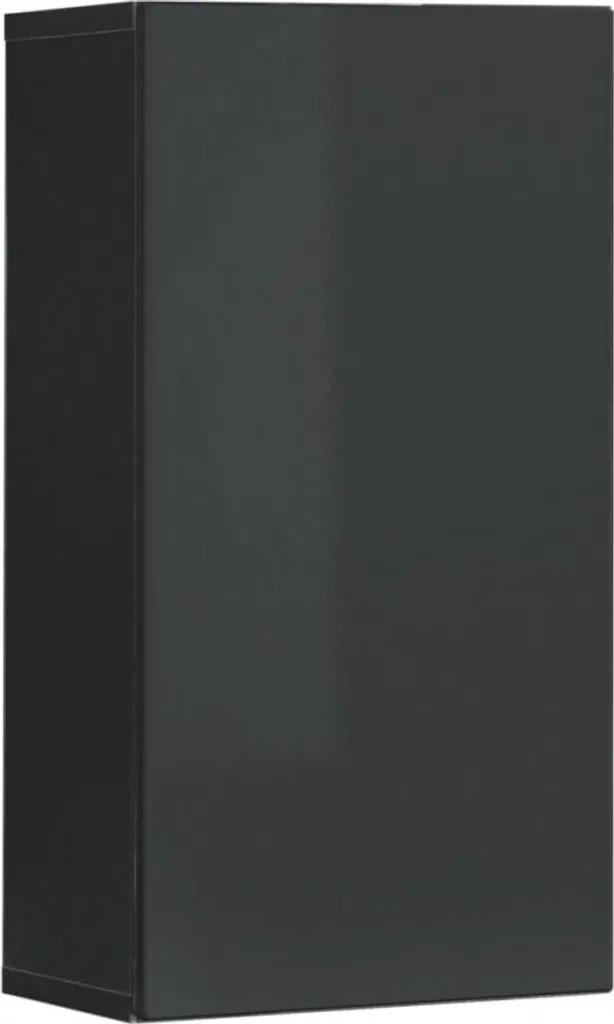 Armoire suspendue RIONATA 4 graphite : gagnez de la place avec élégance