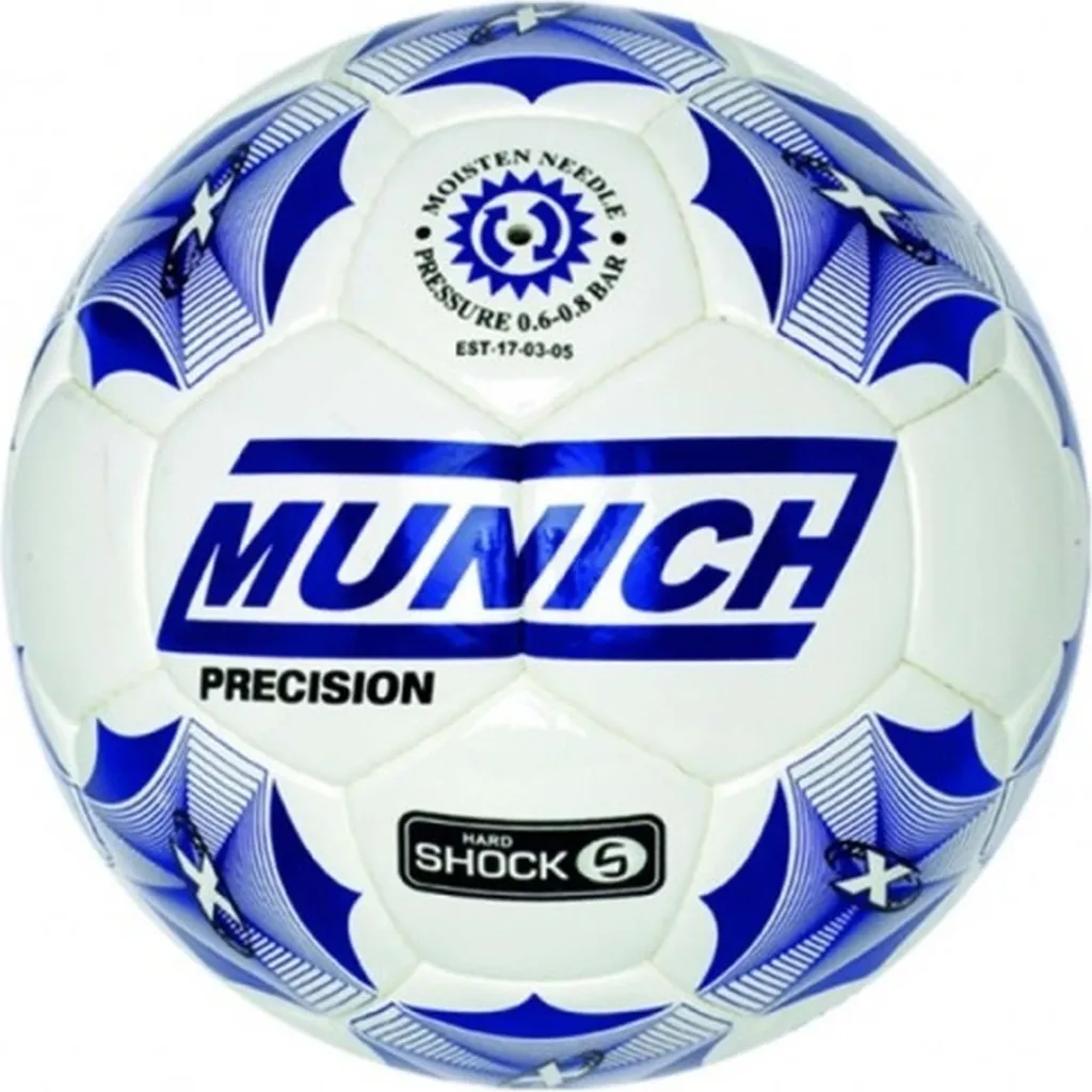 Ballon de Foot Munich 5001086 Blanc - Taille 5 Officielle de Match