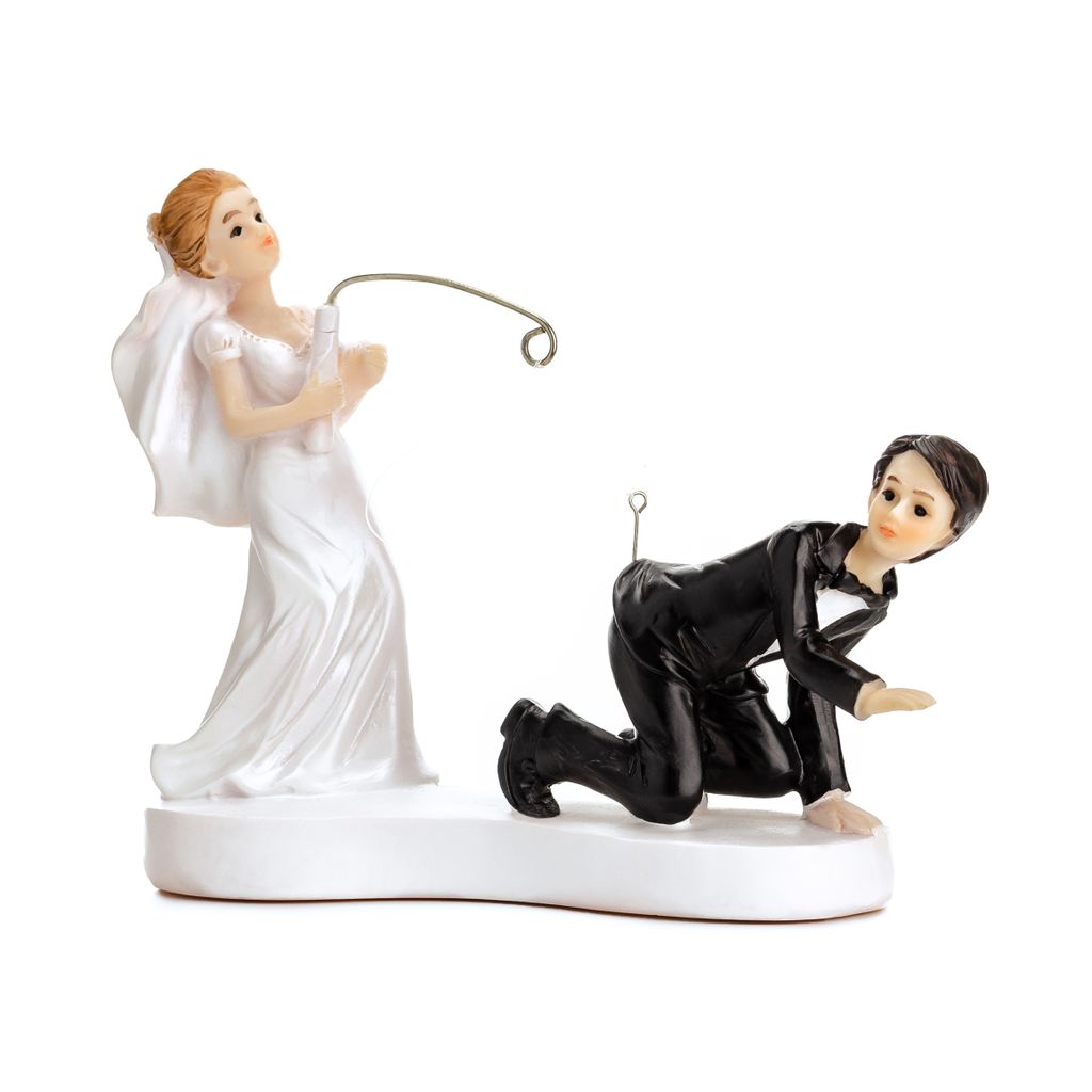 Figurine de gâteau de mariage 13cm couple de mariés avec Image du produit 