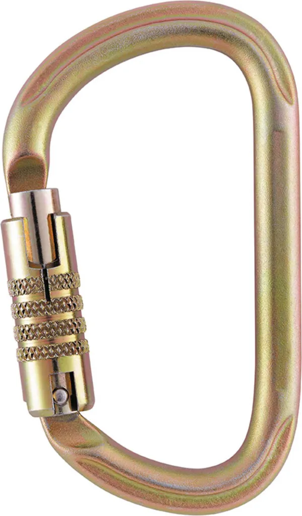 Mousqueton PETZL VULCAN Triact-Lock M73 TL Acier Haute Résistance Or