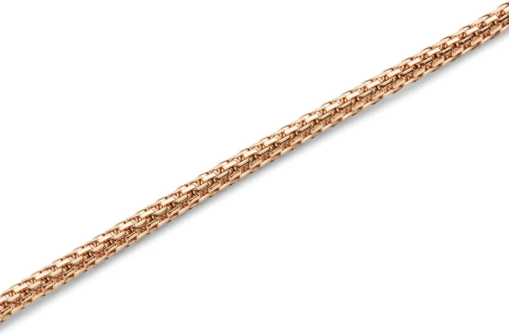 Collier Chaîne Daniel Wellington Tide Mesh Doré Rose Réglable 43-49 cm