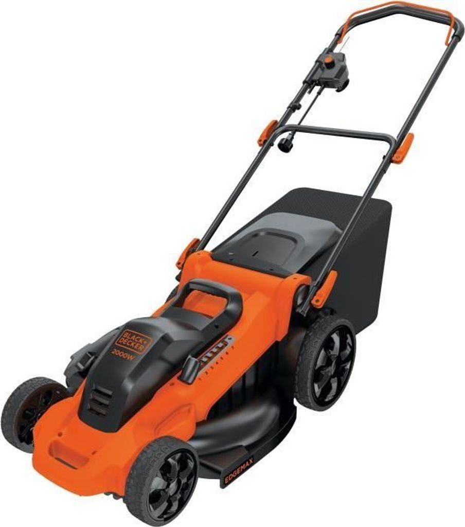 Elektrorasenmäher BLACK+DECKER LM2000-QS, 2000W, 48cm Schnittbreite, Mulchfunktion, 50L Fangkorb