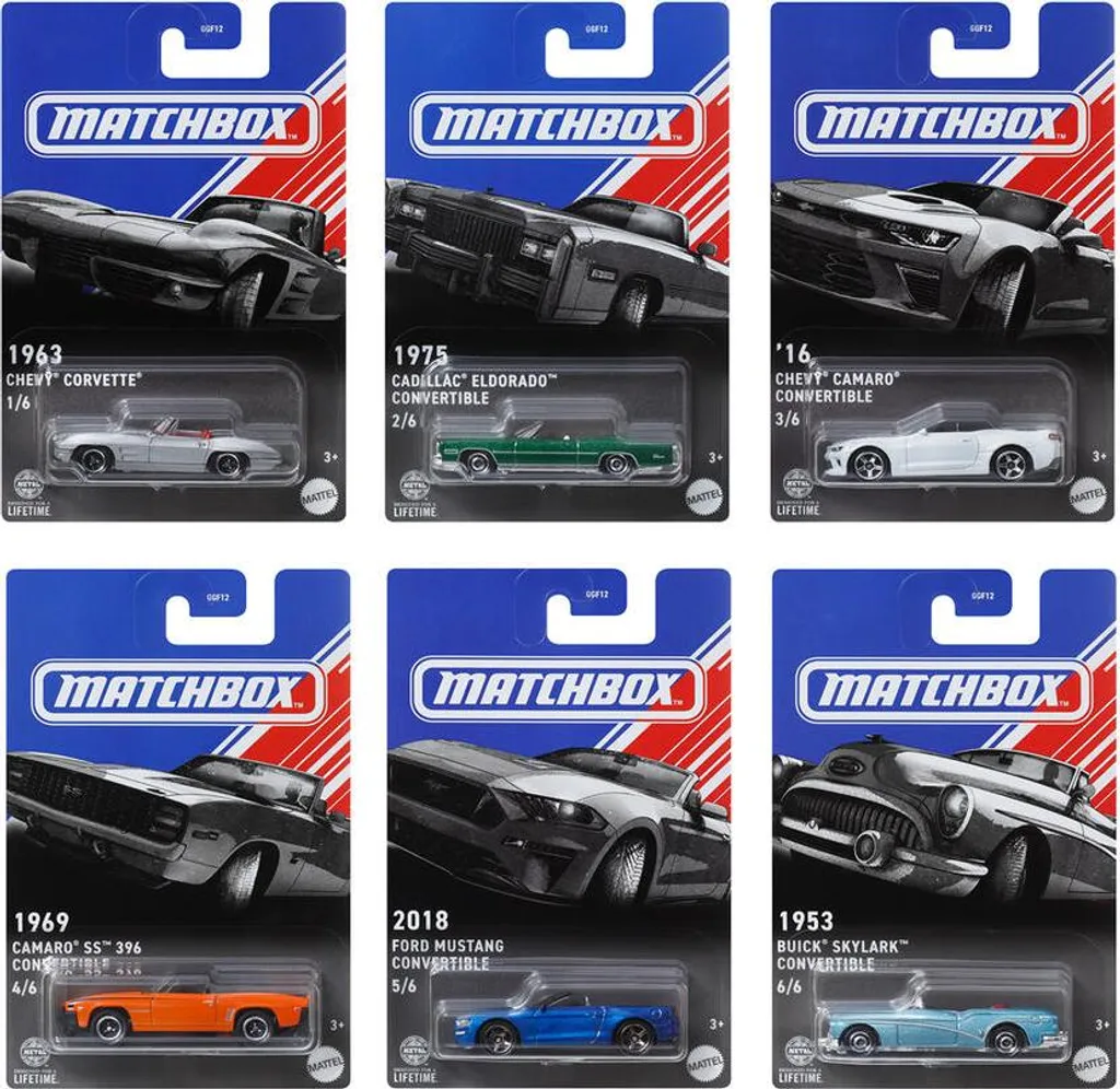 Petites Voitures de Course Matchbox GGF12 - Assortiment de Modèles Mattel