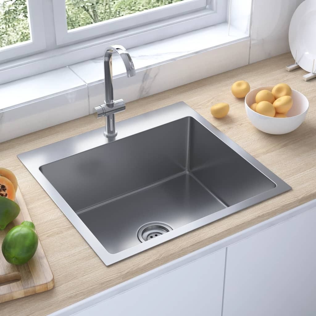 (Robust Möbel)Handgemachte Einbauspüle Edelstahl NEU312353 - Spülen