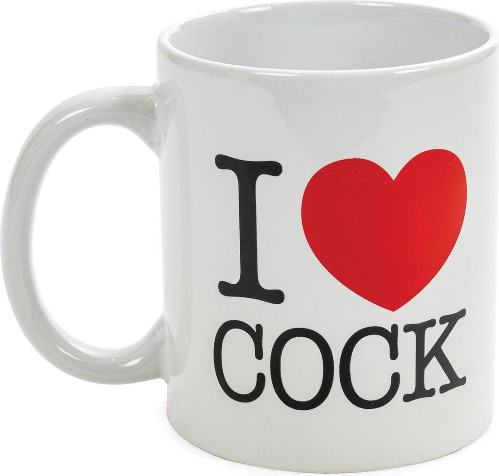 Tasse en céramique "I Love Cock". Image du produit 