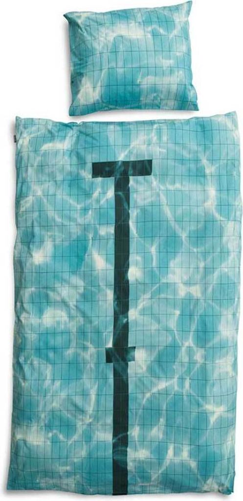 Snurk Baumwollbettwäsche Pool 135 x 200 cm + 80x80 cm Farbe blau