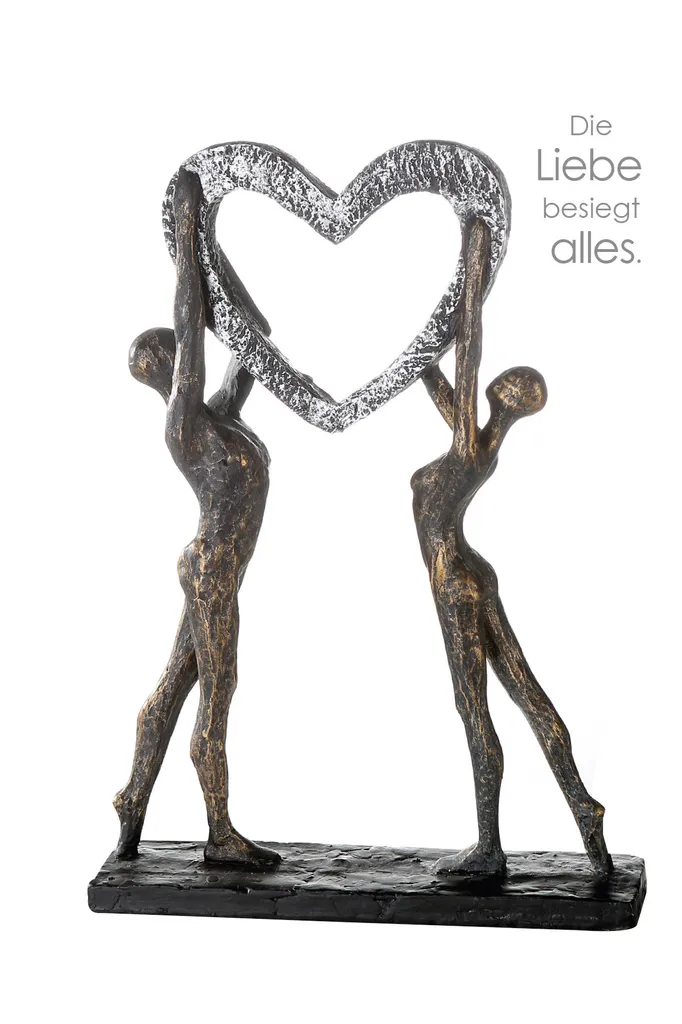 Statua Casablanca Cuore Victory - Simbolo d'Amore Eterno 37cm