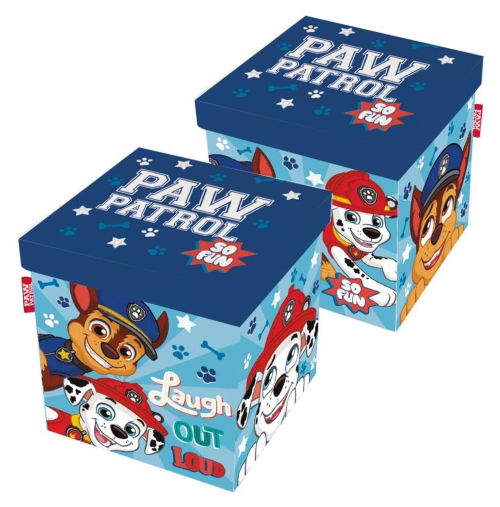 Caja de almacenamiento con tapa / Taburete 2 en 1, PAW Imagen del producto 