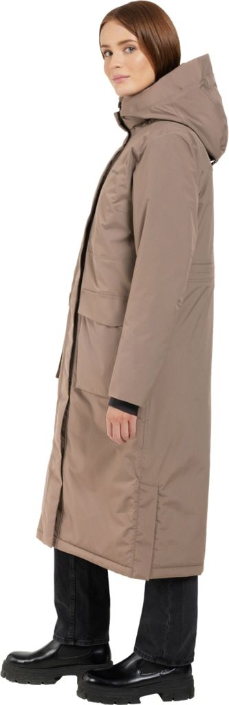 Didriksons Leya Womens Parka Long 3 - Damen Langmantel, Größe:34, Farbe:mocha brown