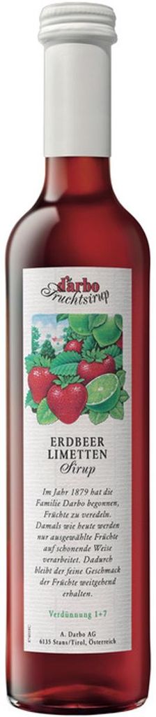 Darbo syrop owocowy truskawka z limonką do zmieszania z Zdjęcie produktu 