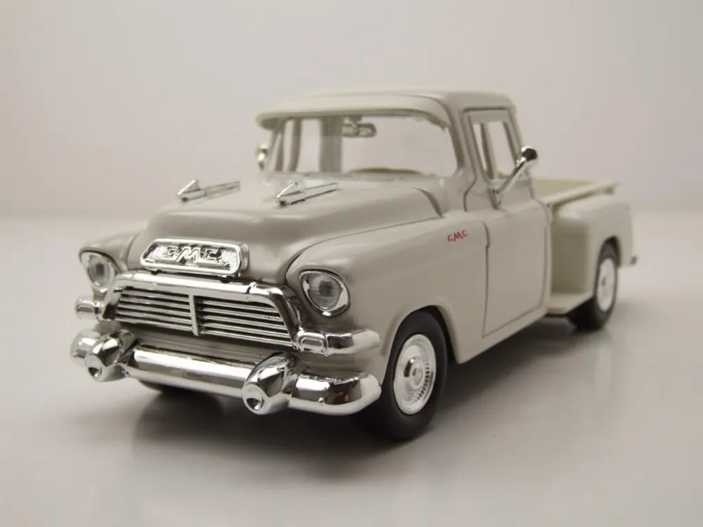 GMC Blue Chip Pickup 1955 Gris 1/24 Motormax 79382 Collection Métal