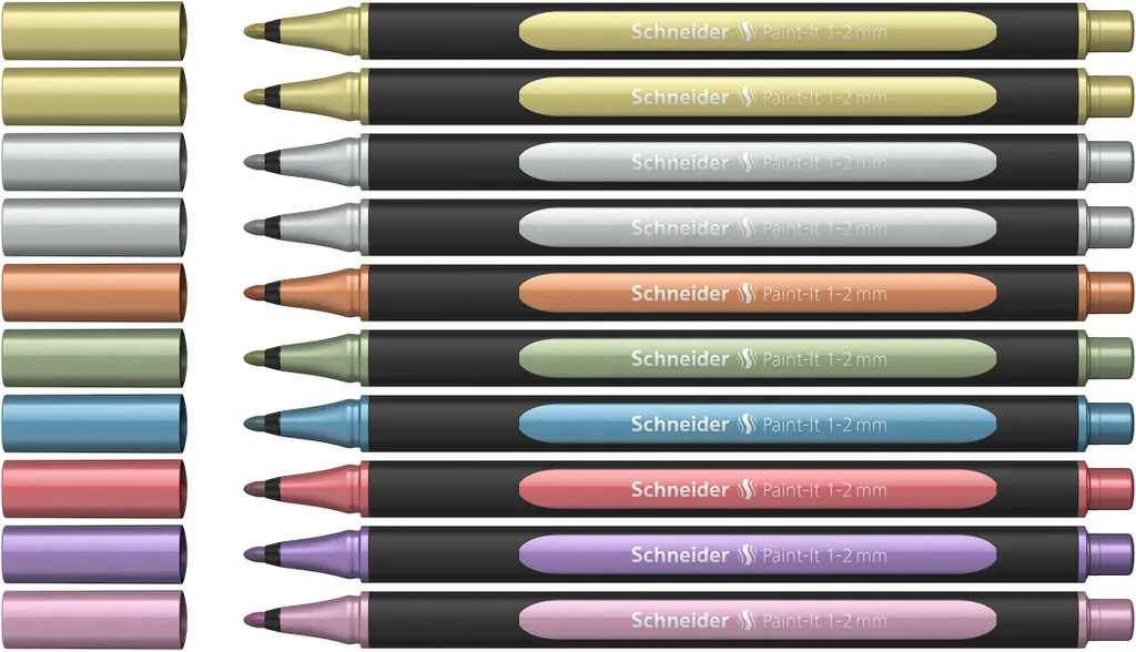 Schneider ML02011503 Set 10 Fineliner Line-Up Colori Assortiti 0.4mm