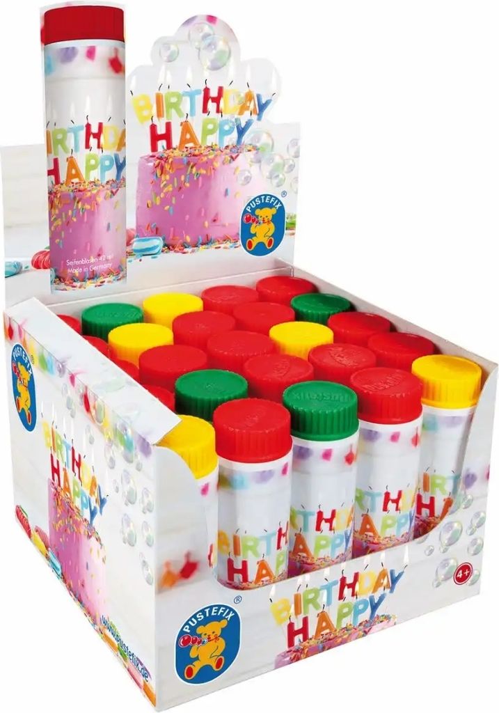 Pustefix Mydlové bubliny Classic 42ml Happy Birthday - Obrázok produktu 