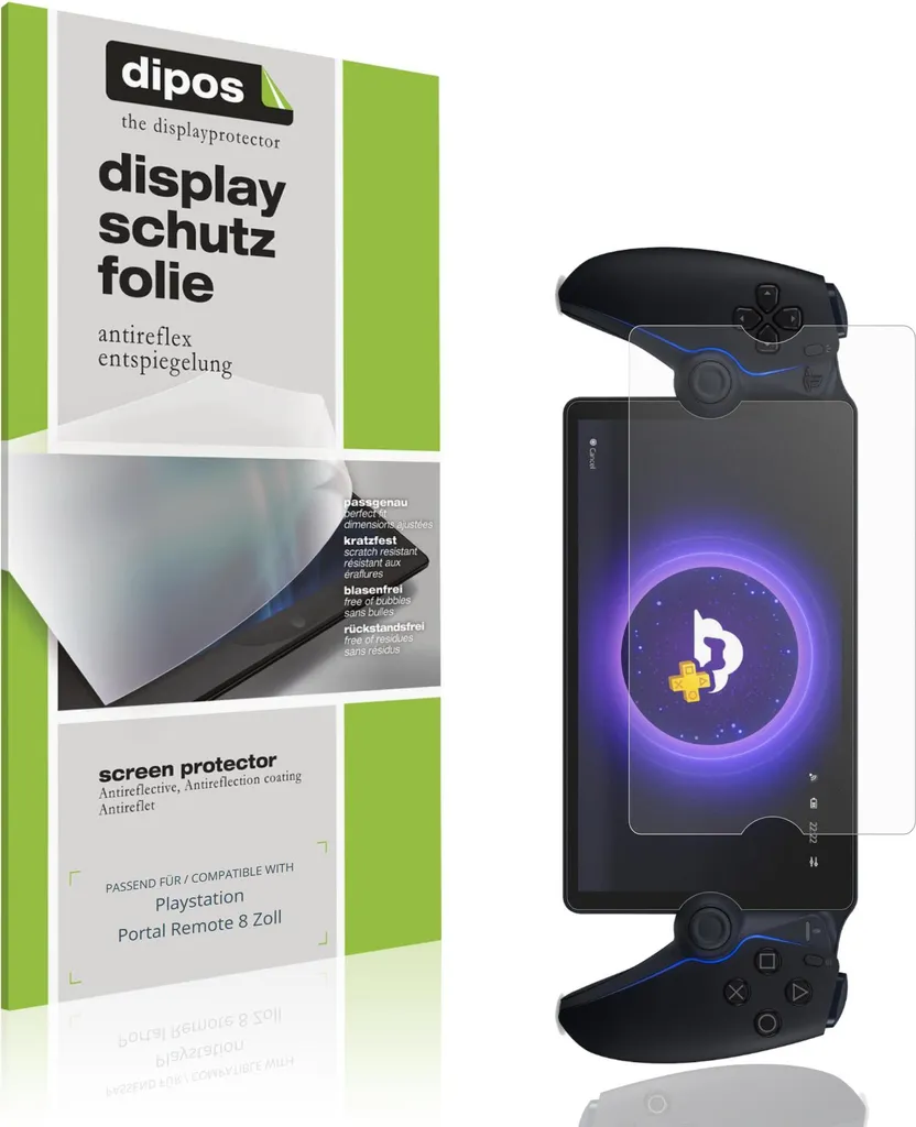 2x Pellicola Protettiva per Playstation Portal Remote 8 Zoll Protezione Schermo Antiriflesso dipos