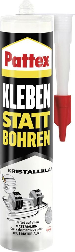 Pattex Montagekleber Kleben statt Bohren Kristallklar 290 g Produktbild 