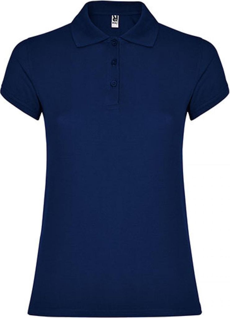 Roly PO6634 | Damen Star Woman Poloshirt, Piqué - Farbe: Navy Blue 55 - Größe: XXL