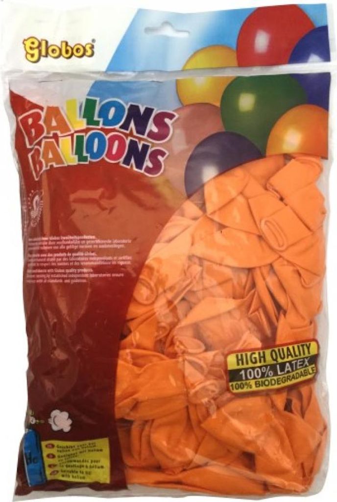 Globos Palloncini arancioni - 100 pezzi decorazione per Immagine del prodotto 