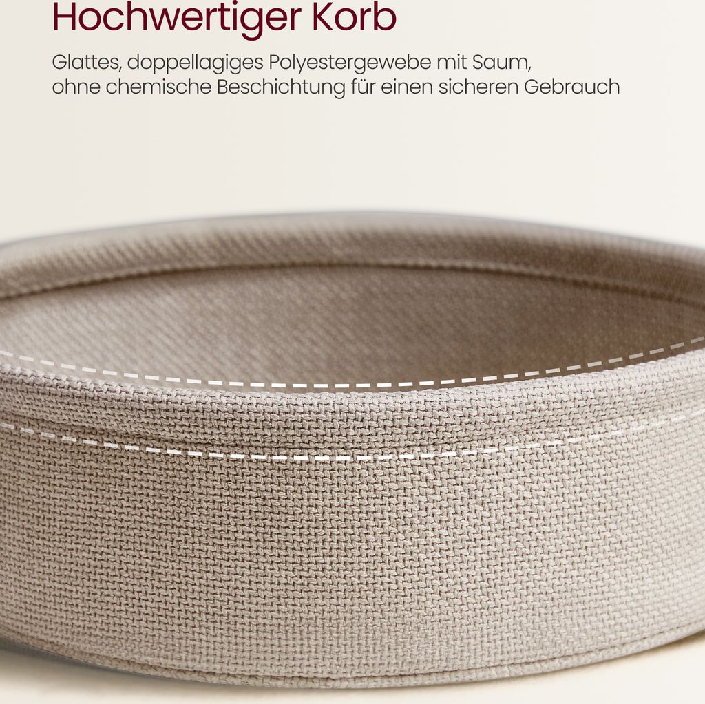 VASAGLE Couchtisch, Beistelltisch, moderner mit Stoffkorb, Produktbild 5