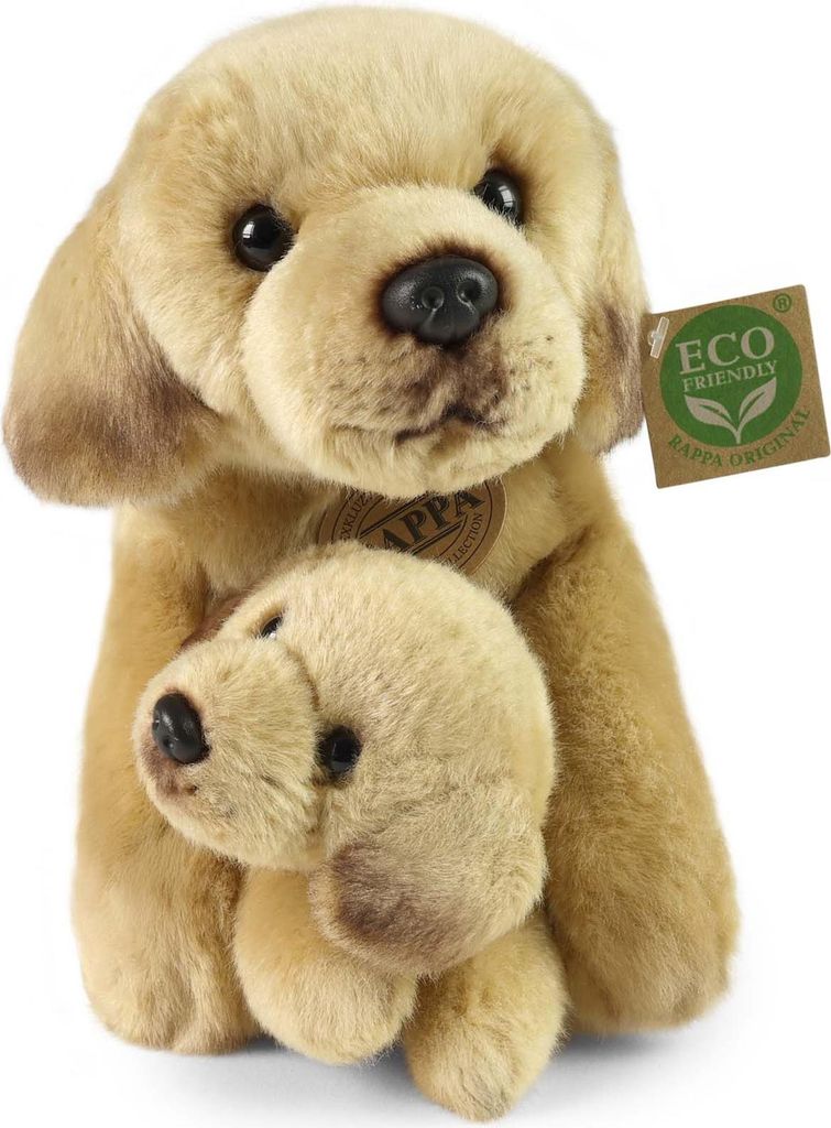 Rappa Plüsch Labrador Retriever Kuscheltier Hund mit Welpe 31cm ECO-F