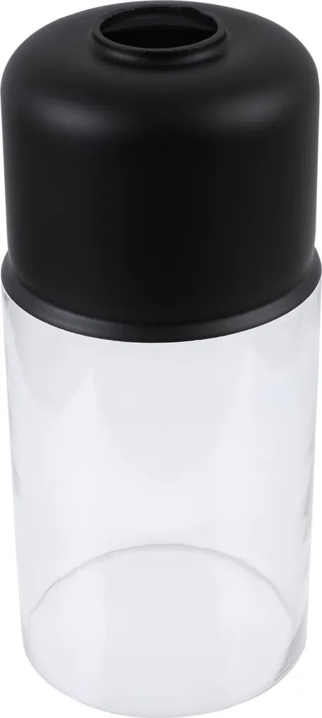 Abat-jour en verre transparent Oslo Tube 32 cm de forme cylindrique
