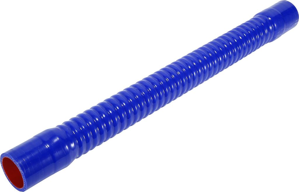 1 Stück 38mm 1,50" ID 500mm 19,69" Länge 0 Grad Blau Rot Auto Silikonschlauch Kühlmittelschlauch Universal