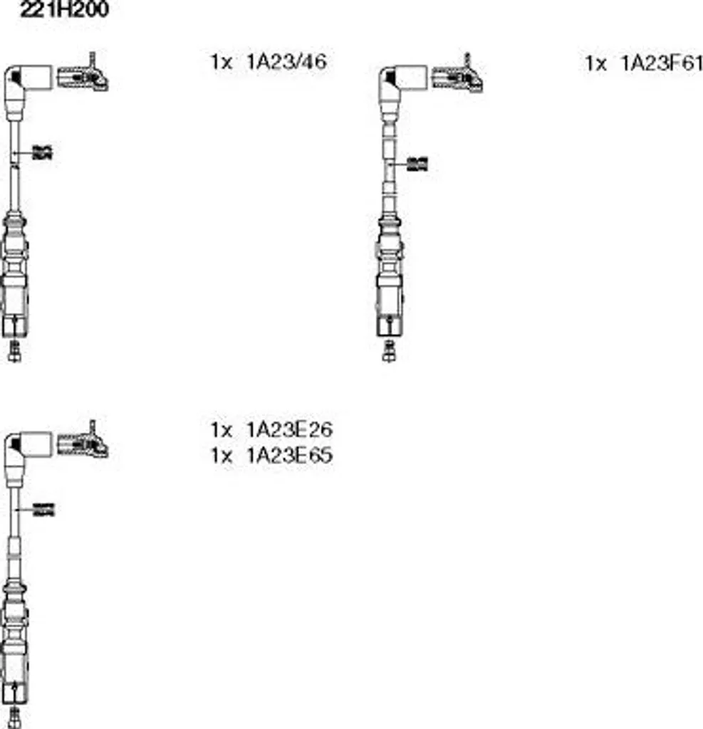 Kit Cavi Accensione BREMI 221H200 - Ricambio 06B905409H per Audi A4 e Passat
