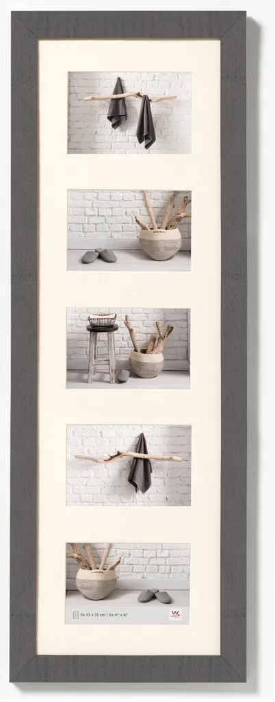 Walther Gallery Frame Home 5 foto 10x15 cm grigio