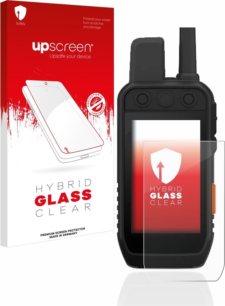 upscreen Schutzglas für Garmin Alpha 200 / 200i / 300 / 300i K Schutzfolie Panzer Folie Glas Display Schutz klar