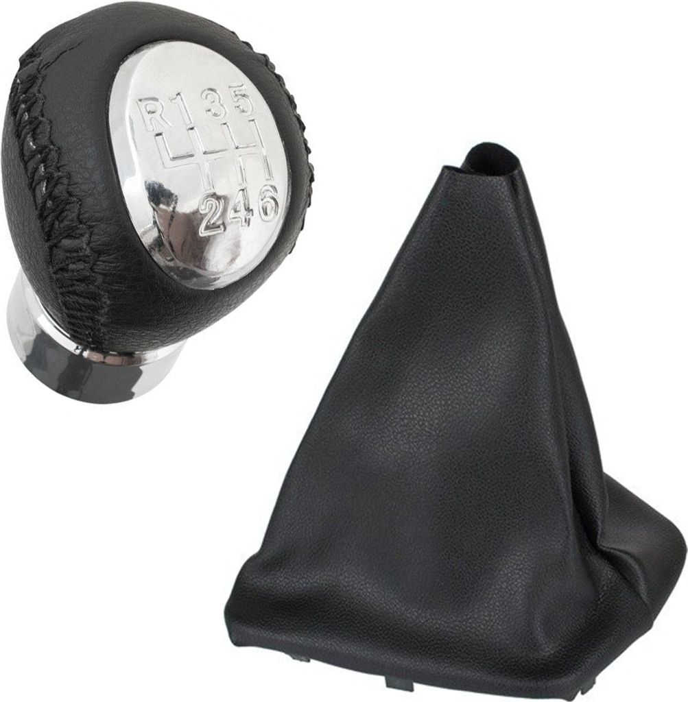 Schaltknauf 6-Gang + Schaltmanschette für Mazda 6 GG GY ab 2002-2008