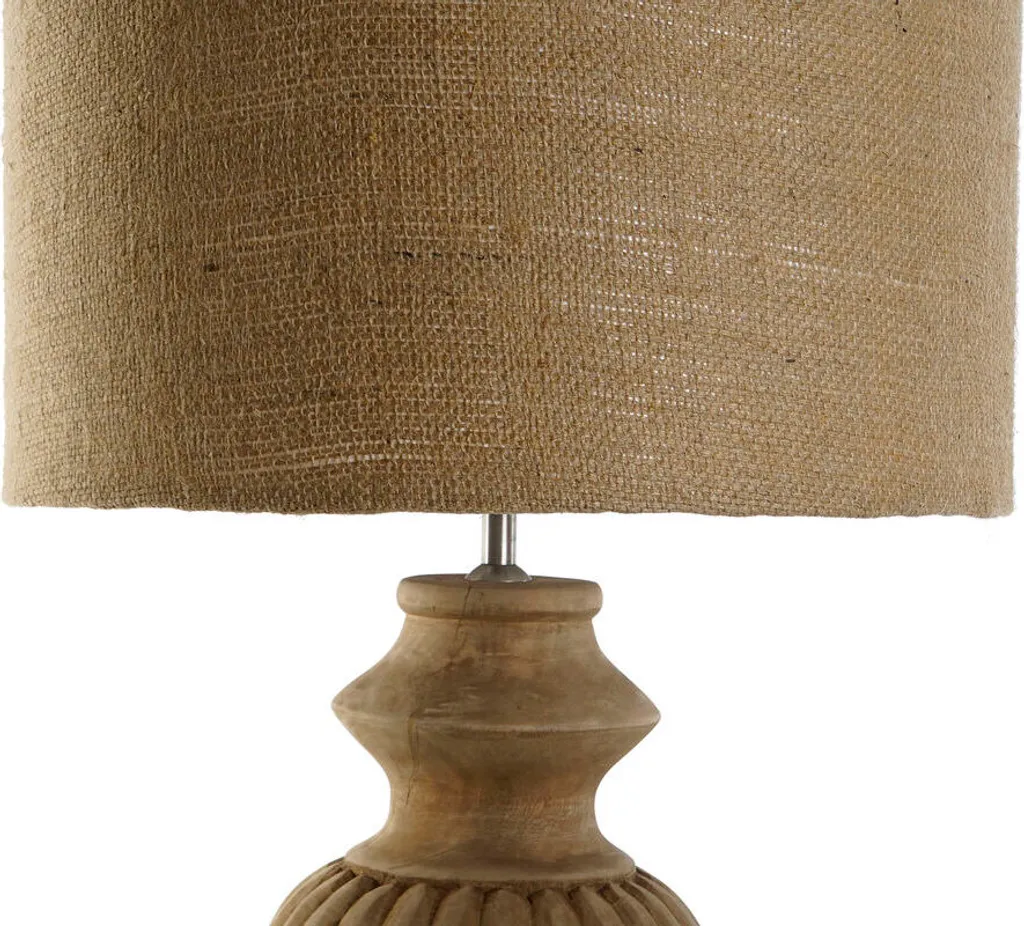 Lampe de table Home ESPRIT naturelle en Jute et Bois - 44 x 44 x 91 cm