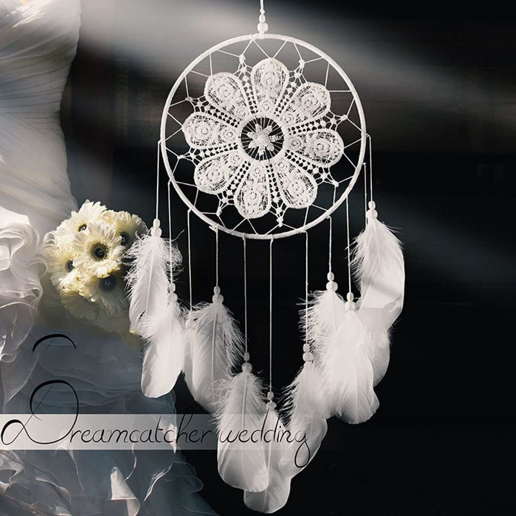 Traumfänger handgemachte florale Dreamcatcher Dekoration Produktbild 