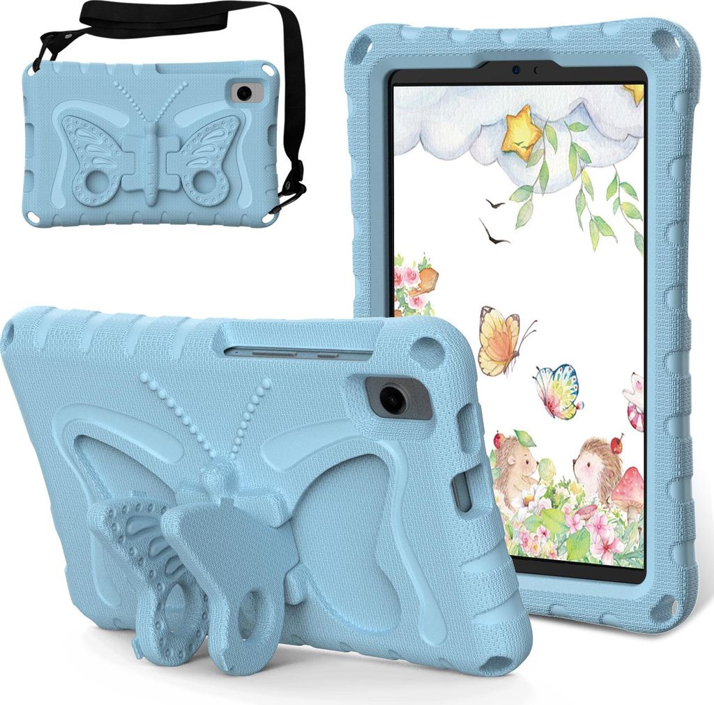Kinder Hülle für Samsung Galaxy Tab A 8,0-Zoll 2019/Tab A7 Lite 8,7"/Tab A9 8,7" Leicht Stoßfeste EVA Kindgerechtes Schutzhülle mit Schultergur...