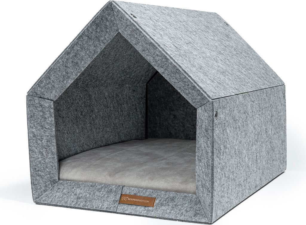 Rexproduct - PetHome Hundehütte mit Liegefläche und Dach Produktbild 