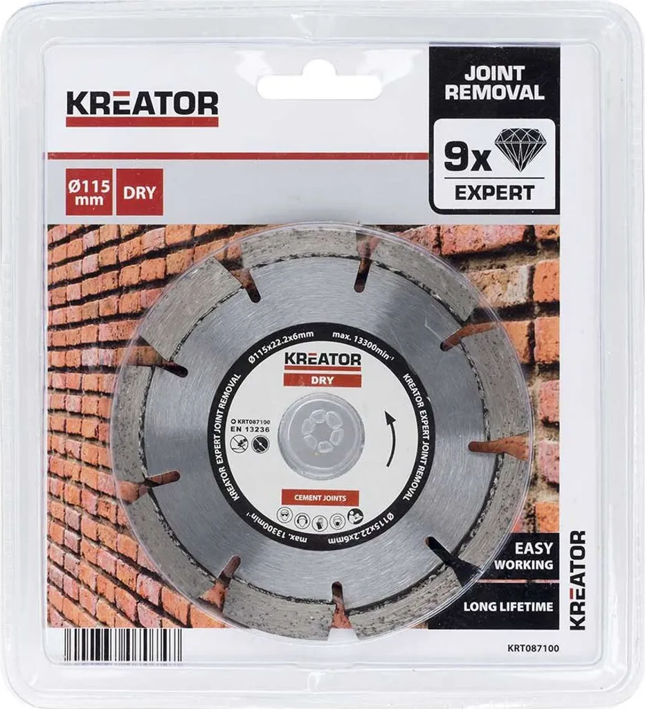 Disque diamant segmenté 6mm pour ponçage de joints à sec ø 115 mm - 2
