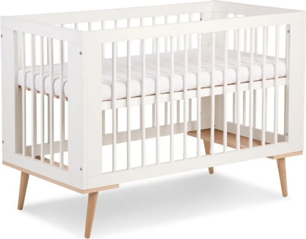 Sommeil sécurisé pour bébé : lit 60x120 BRELA blanc robuste et sain