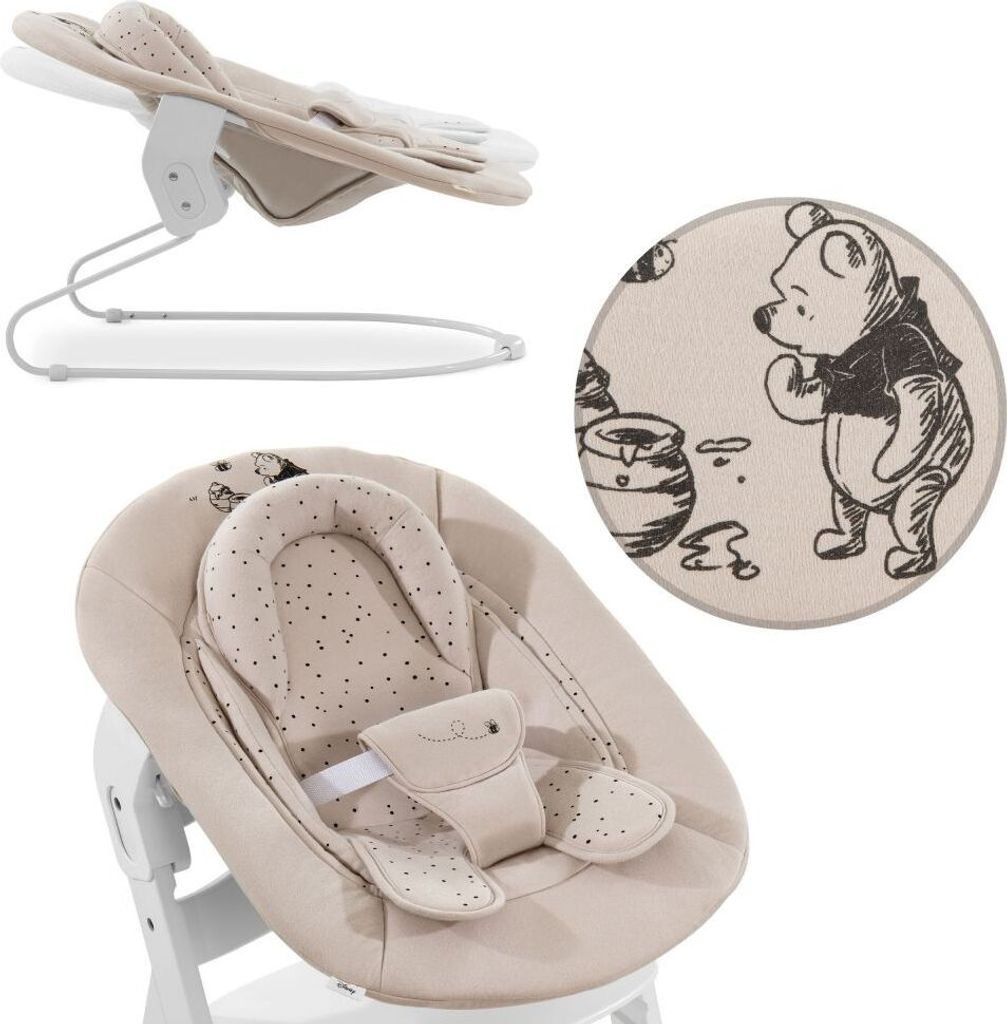 hauck 2in1 Babywippe & Neugeborenenaufsatz für Alpha+ & Beta+