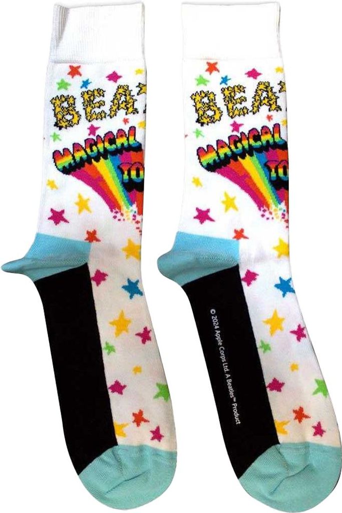 The Beatles - "Magical Mystery Tour" Knöchelsocken für Herren/Damen Unisex RO14630 (37 EU - 40,5 EU) (Weiß)