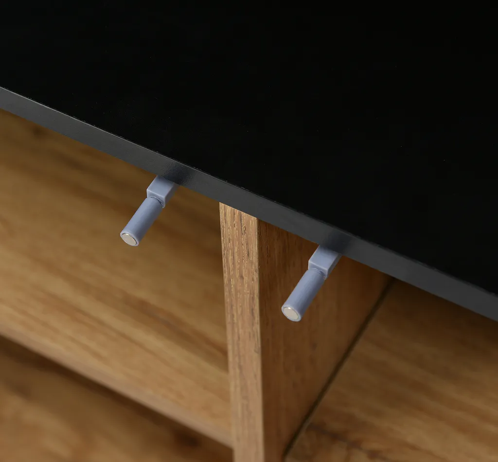 Sideboard Dike avec Étagères Ajustables - Buffet Robuste Chêne Sauvage