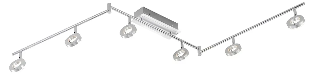 Éclairez vos zones sombres : Projecteur de plafond LED 6 spots Sileda