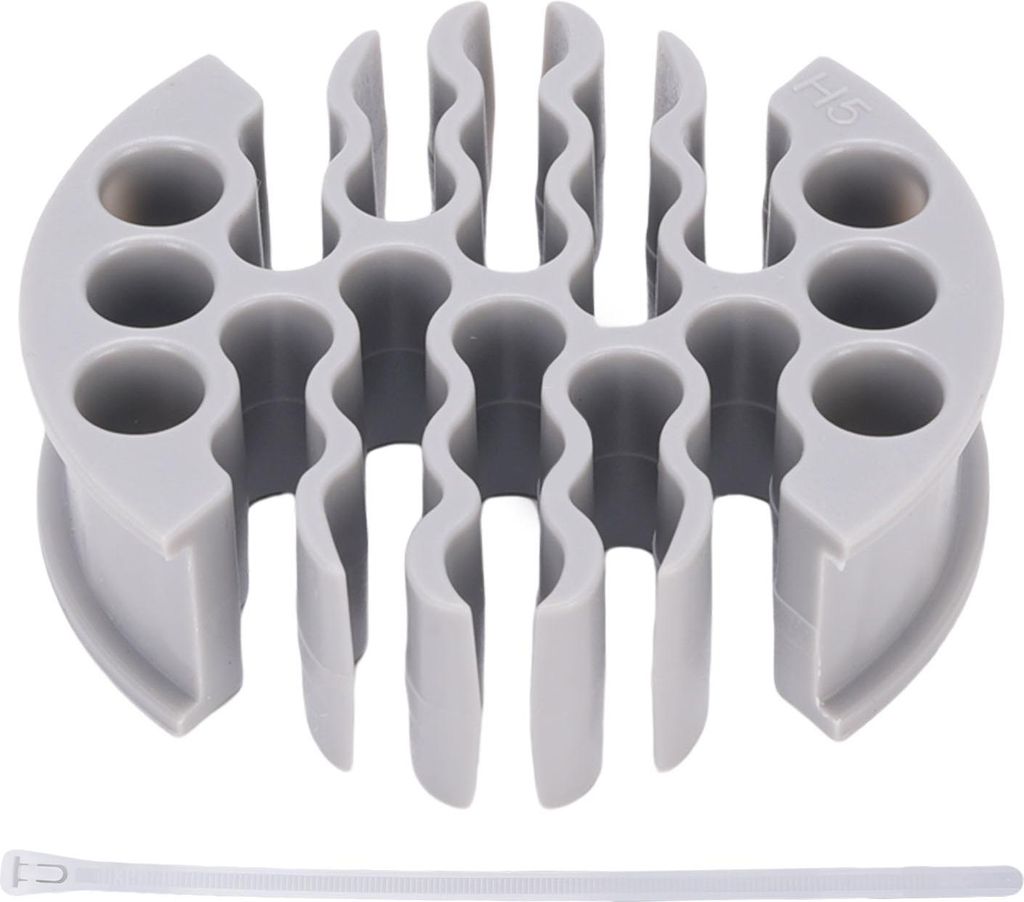 Netzwerkkabel-Organizer, Ethernet-Kabel-Anordnungswerkzeug für CAT 5, 5E, 6 geschirmte Drähte, grau, CAT5