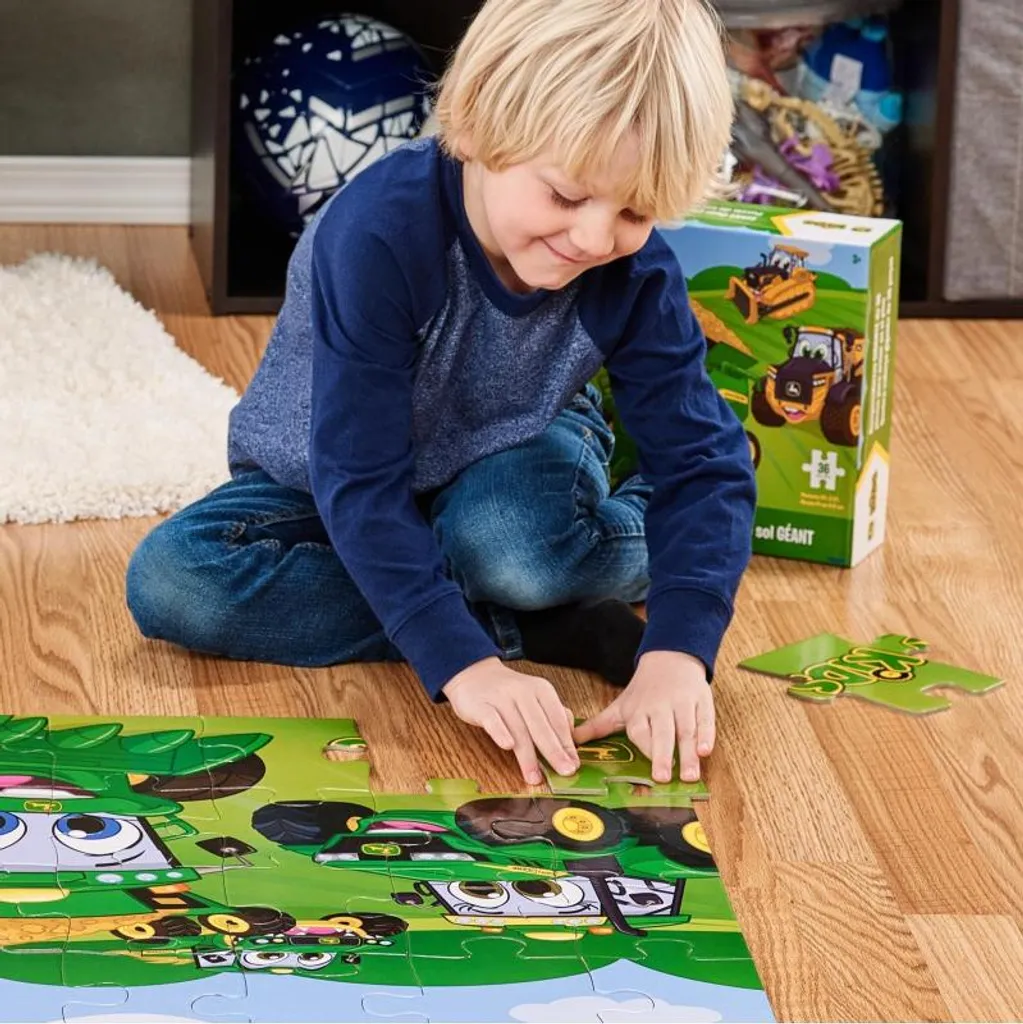 Grand puzzle de sol enfant pour s'amuser et apprendre l'univers de ferme - 3