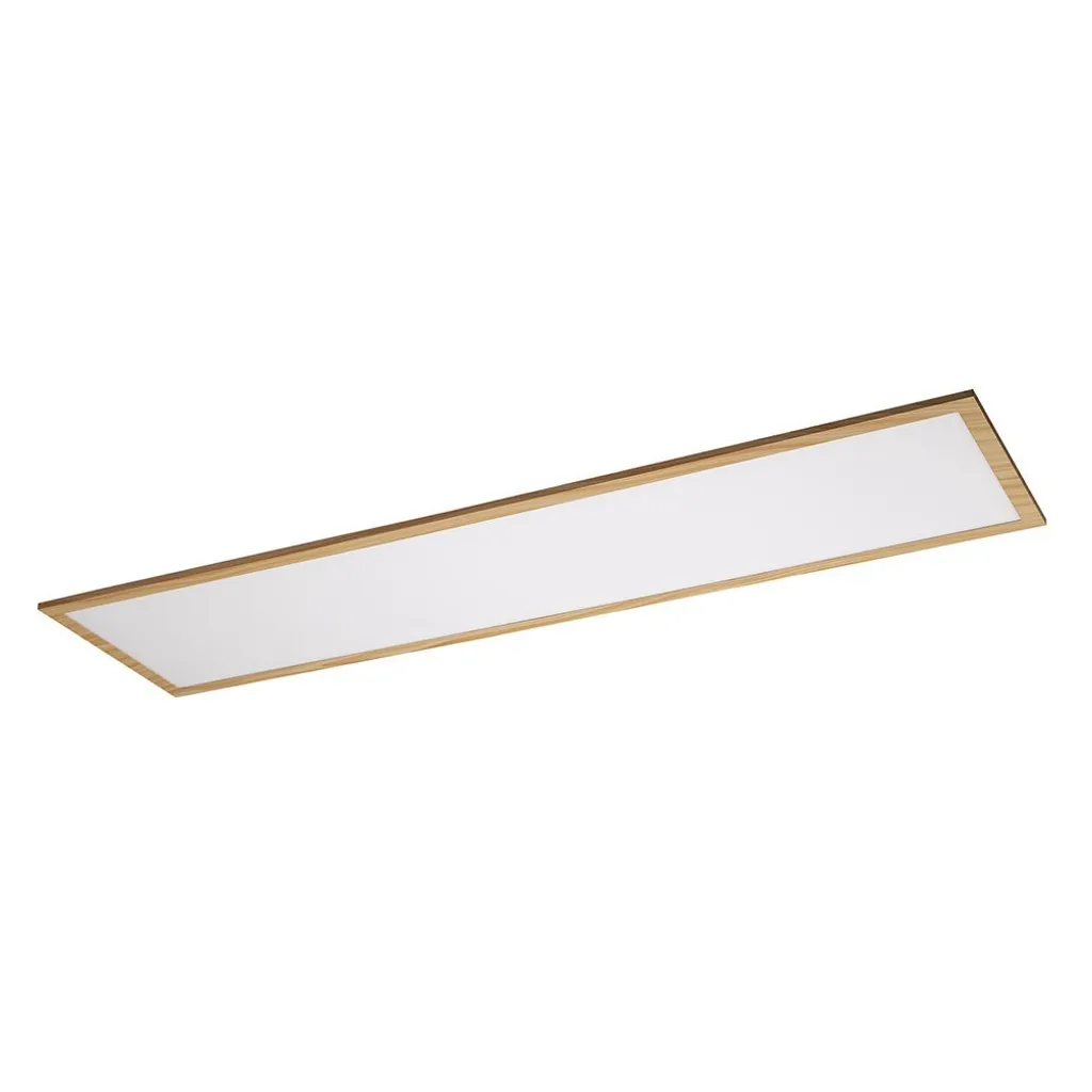 Luminaire de cuisine ou salon 120 cm LED 40W hêtre Amande rectangulaire