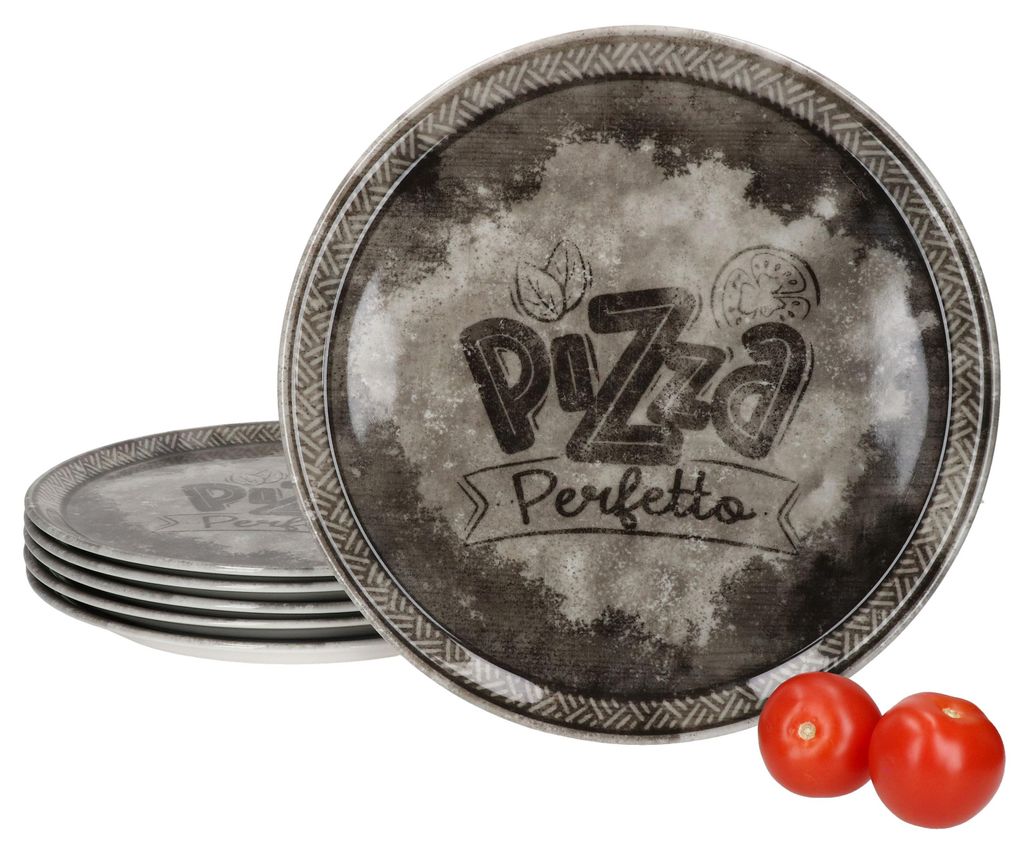 6 piatti per pizza "Perfetto" neri, diametro 31,5 cm, Immagine del prodotto 
