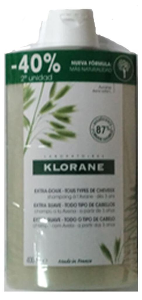 Klorane Champao Extra Suave Hafer 2x400ml Produktbild 