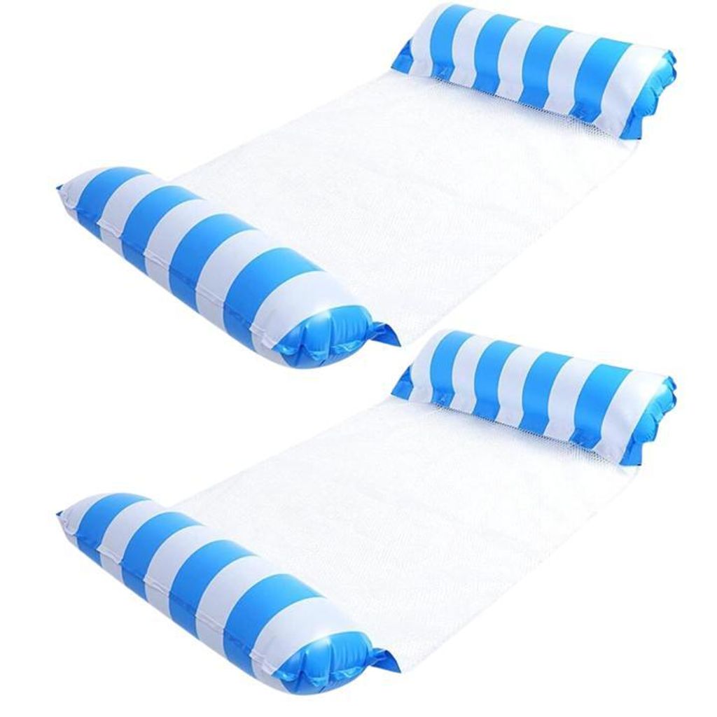 2er Pack Aufblasbare, faltbare Wasserhängematte mit Produktbild