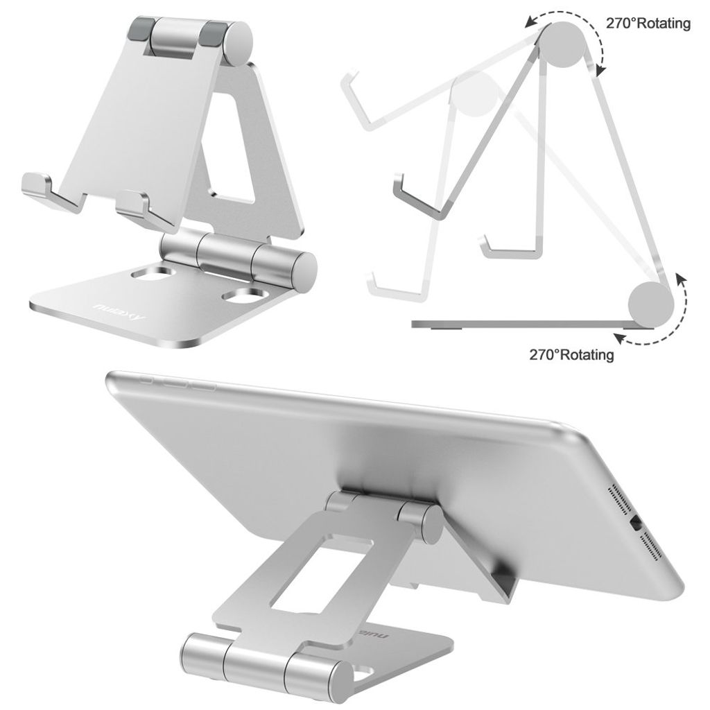 FELIXLEO Verstellbar Handy Ständer Tisch, Faltbarer Handy