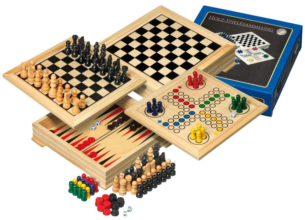 Philos Holzspiele Sammlung Reiseversion - klassisches Produktbild 