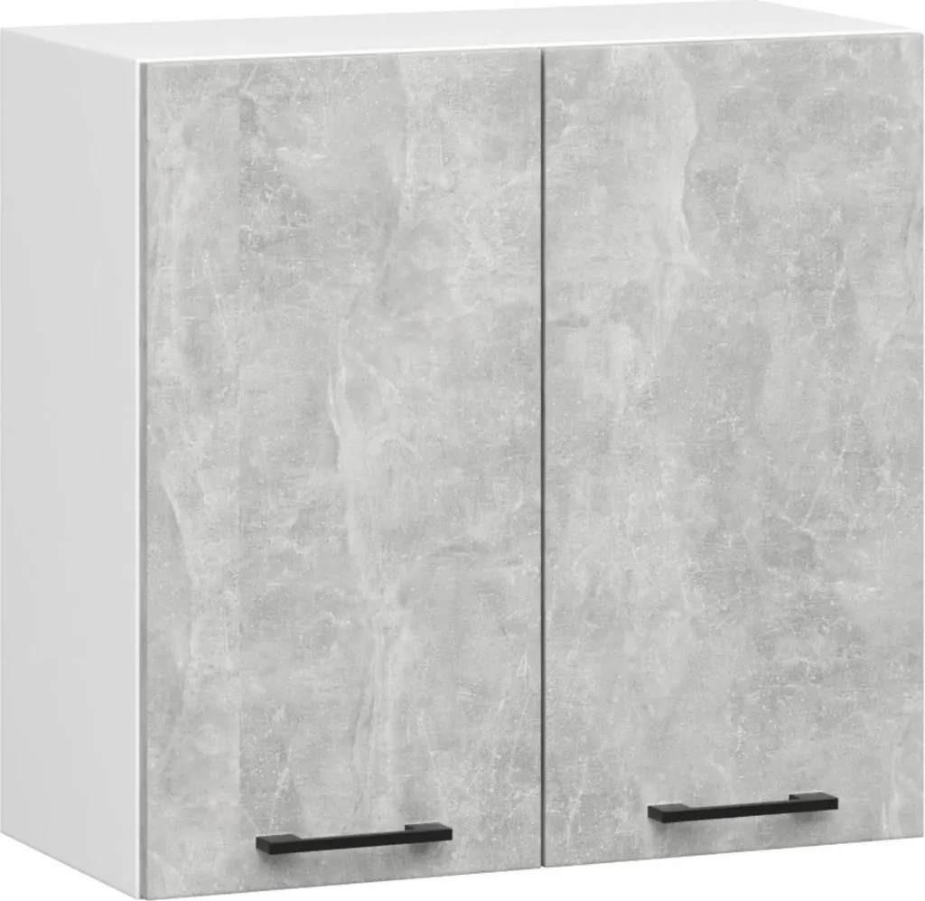 Mensola Sospesa OLIWIA 60 cm - Design Bianco e Cemento per Interni