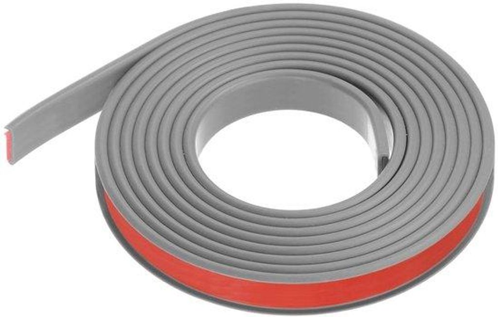 Selbstklebende U-förmige Kantenband für Möbelreparatur, 14 mm x 3000 mm, grau.