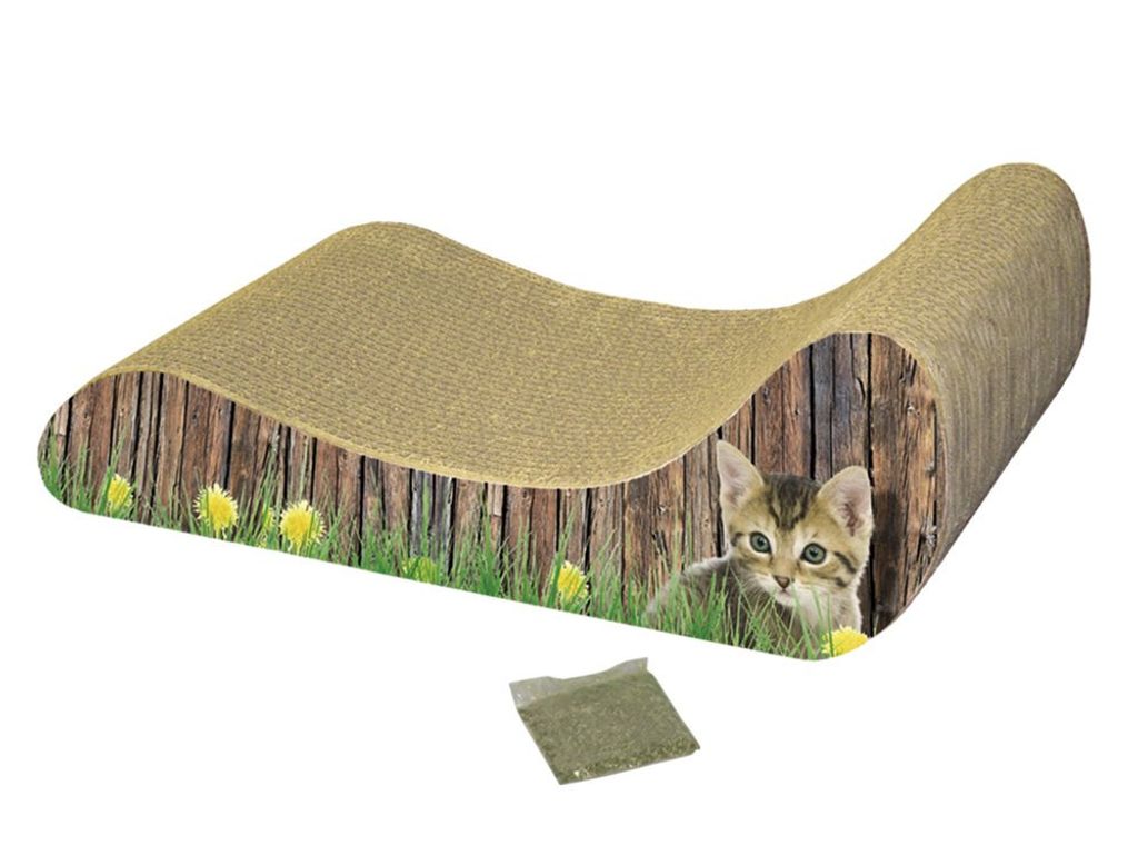 Nobby Kratzbrett aus Karton "Lounge" 48 x 21 x 16 cm